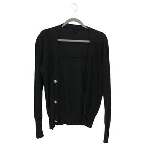 Tim Hamilton Thin Black Cashmere Cardigan Sweater